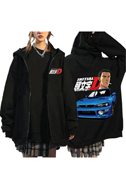 GALASHOP أنيمي الانجراف AE86 الأولي D قلنسوة بسحاب موديل 39