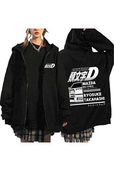 GALASHOP أنيمي الانجراف AE86 الأولي D قلنسوة بسحاب موديل 31