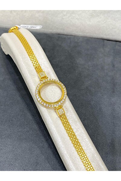 ARSLANTAŞ 1989 8 Ayar Altın Bismark Zincirli Çeyreklik Çerçeve Bileklik