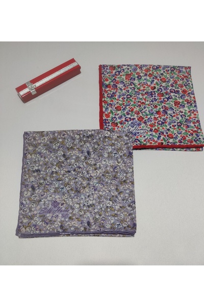 Silk Home Yeni Sezon Desenli Soft Eşarp 2'li Set - Hediyelik