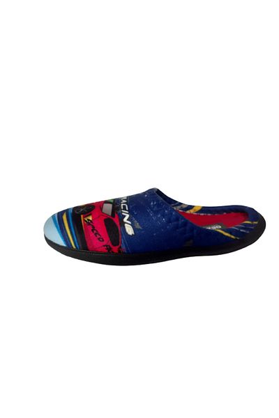 GEZER Παντόφλες εσωτερικού χώρου για αγόρια Navy Blue Red Car Figured