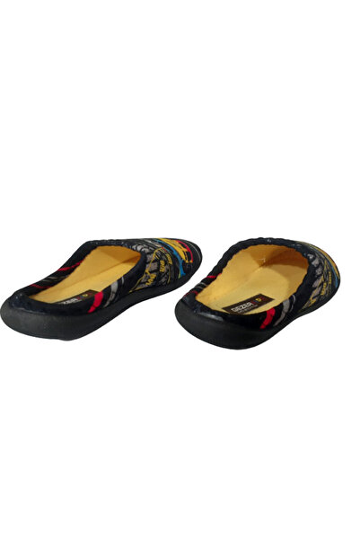 GEZER Papuci de interior pentru băiat, negru, galben, cu figurină de mașină