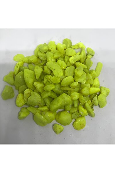 TABDA RENKLİ ÇAKIL TAŞI DEKORATİF SÜSLEME SARI 5-10 MM 1000 GR