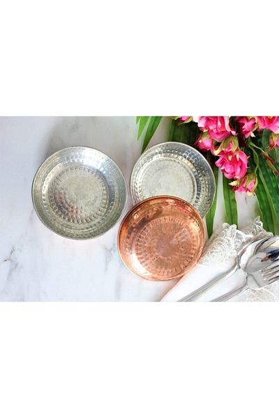 KAVELE 6 Pieces Copper Snack Bowl Breakfast Jam Sauce Bowl Appetizer Bowl