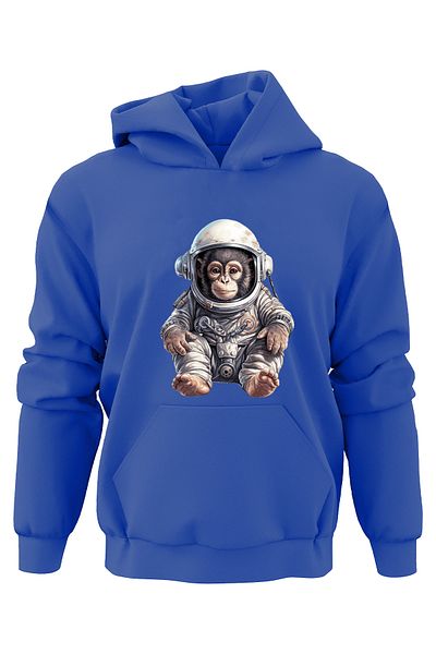 ADA BEBEK ÇOCUK Φούτερ με κουκούλα Unisex Astronaut Monkey