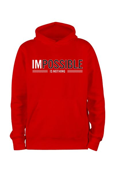 ADA BEBEK ÇOCUK Φούτερ με κουκούλα Unisex Impossible Is Nothing