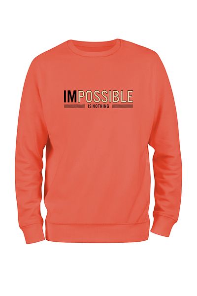 ADA BEBEK ÇOCUK Unisex Μαύρο φούτερ Impossible Is Nothing