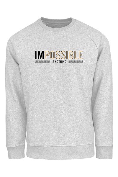 ADA BEBEK ÇOCUK Unisex Μαύρο φούτερ Impossible Is Nothing