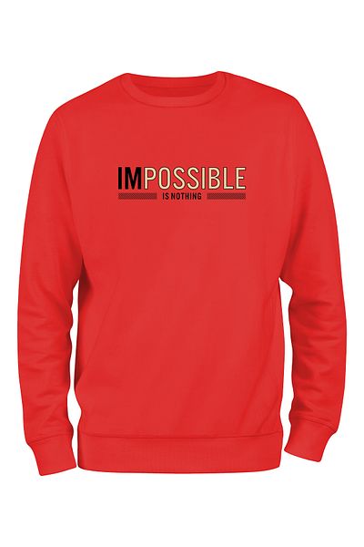 ADA BEBEK ÇOCUK Unisex Μαύρο φούτερ Impossible Is Nothing