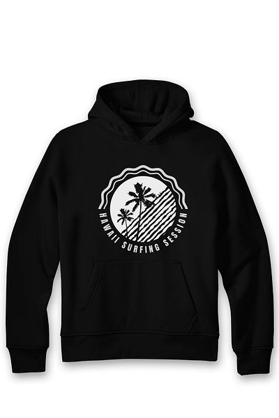 ADA BEBEK ÇOCUK Φούτερ Unisex Hawaii Surfing Session με κουκούλα