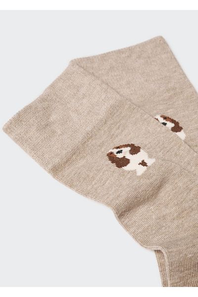 MANGO Man Baumwollsocken mit Tiermuster