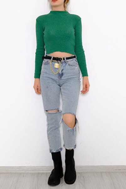 Bukond Πράσινο πλεκτό κορδόνι - Μισό ζιβάγκο