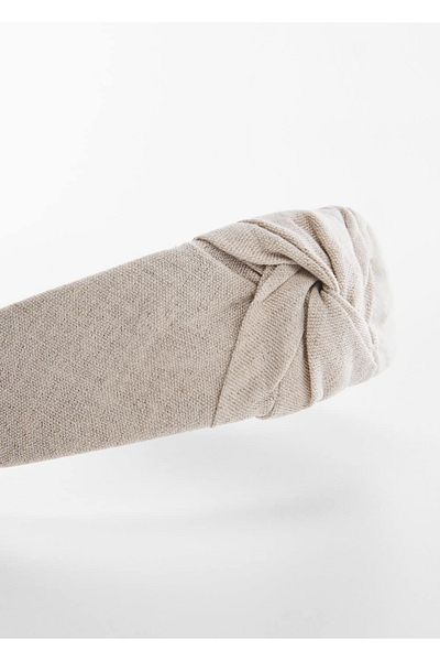 MANGO Kids Haarband aus Leinen mit Knotendetail