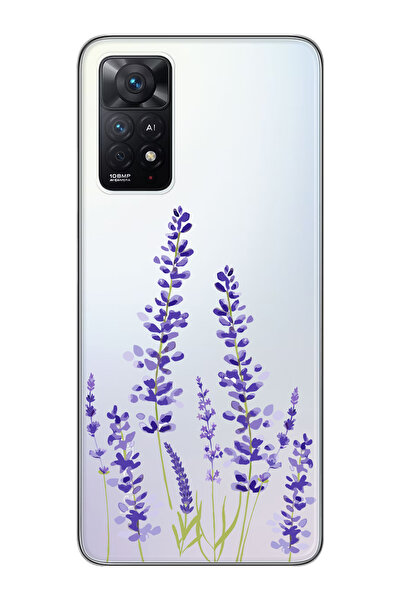 shoptocase Xiaomi Redmi Note 11 Pro Uyumlu Lavantalar Şeffaf Telefon Kılıfı