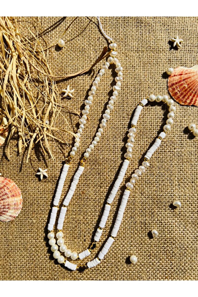 Karlay الأبيض فيمو حبة الرقبة حزام الهاتف