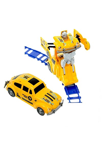 Ailenizin Oyuncakçısı KOPYA - Robot Track Raylı Pilli Robota Dönüşen Araba Oyuncak