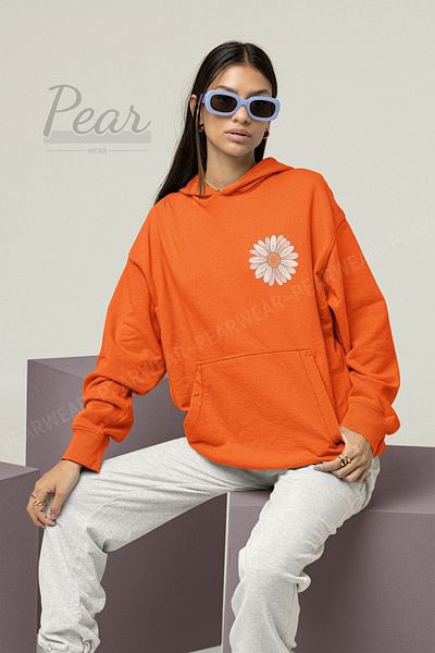 Pear Wear Γυναικεία φούτερ με στάμπα Daisy Oversize