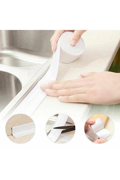 Webinay Home 3.2 Meters White Waterproof Tape Sink Edge Kitchen Tape