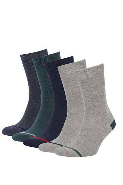 DeFacto Men's Cotton 5-Piece Socks R8831Azns
