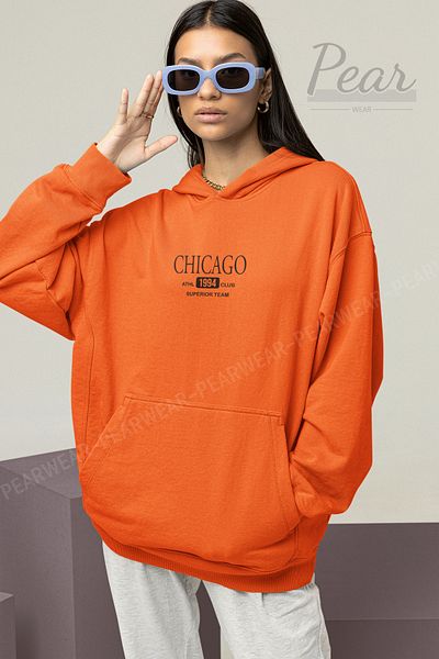 Pear Wear Γυναικείο φούτερ με στάμπα Chicago