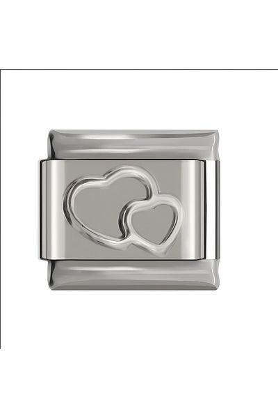 RoseCo00 Steel Unisex Italian Bracelet Charm