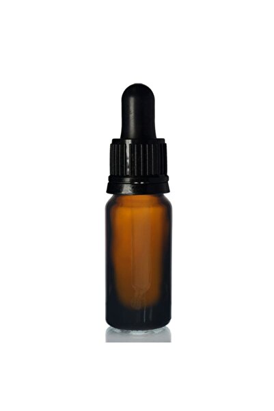 makrobay Amber dropper siyah damlalık kapaklı cam şişe 10 ml 5 adet