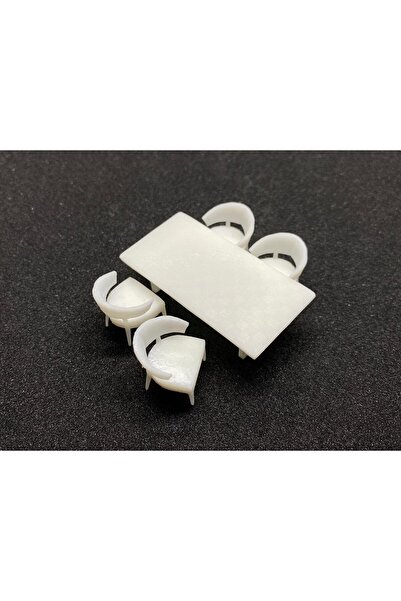archsanat Yemek Masası Seti 1/50 (4 Sandalye + 1 Masa)