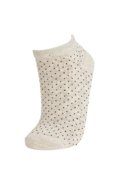 DeFacto Women's Patterned 3-Piece Short Socks R8360Az21Au