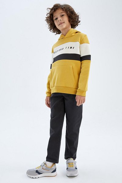 DeFacto Boy's Black Gabardine School Trousers