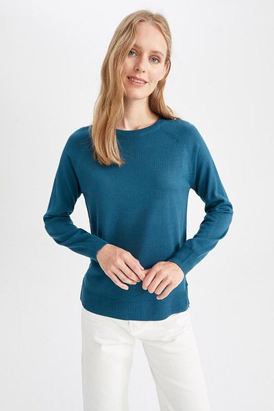 DeFacto Relaxed Cut Crew Neck kötöttáru pulóver - I6913az22wn