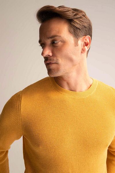 DeFacto Regular Fit Crew Neck Knitwear Sweater