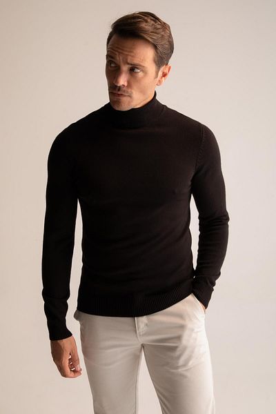 DeFacto Slim-Fit-Rollkragenpullover aus Strick R1124az22wn