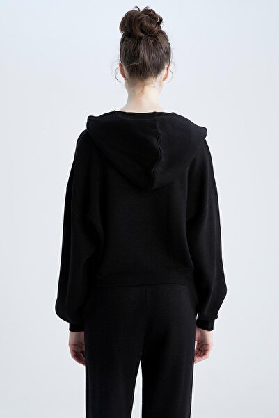DeFacto Oversize Fit Kapüşonlu Kazak