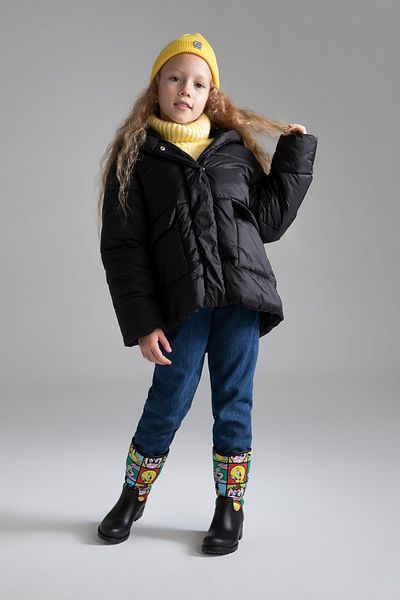 DeFacto Girl's Fleece Lined Hooded Puffer Puffer Coat