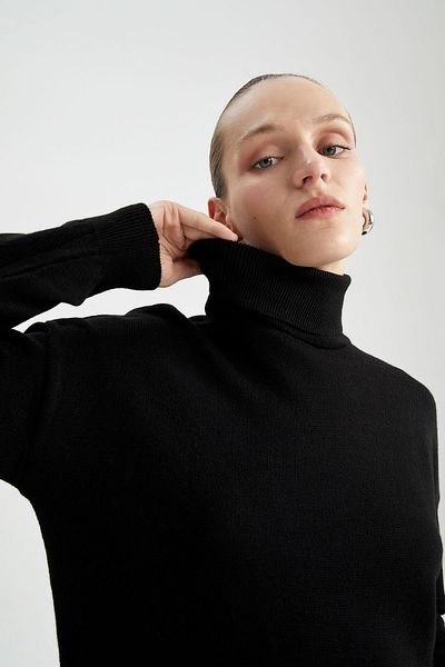DeFacto Regular Fit Turtleneck Basic Tunic J4131Az22Wn