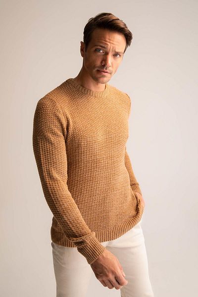 DeFacto Regular Fit Crew Neck Knitwear Sweater