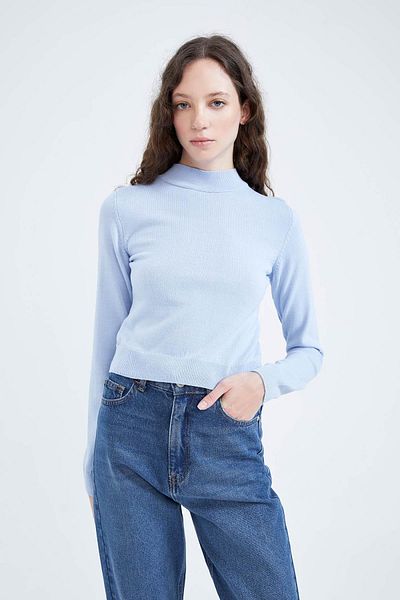 DeFacto Pulover cu jumătate de guler slim Fit