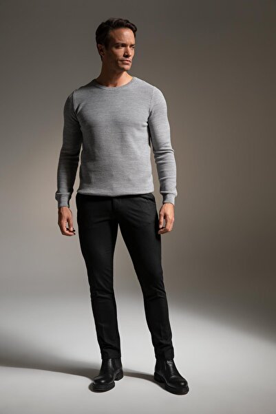 DeFacto Slim Fit Bisiklet Yaka Triko Kazak