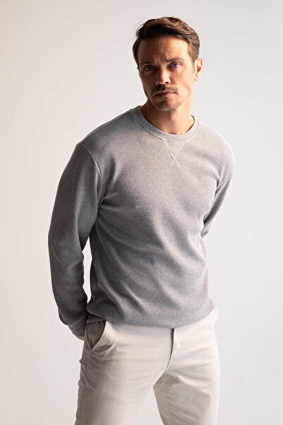 DeFacto Základní mikina Comfort Fit Crew Neck