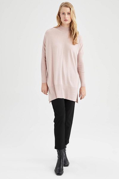 DeFacto Regular Fit Half Turtleneck Tunic