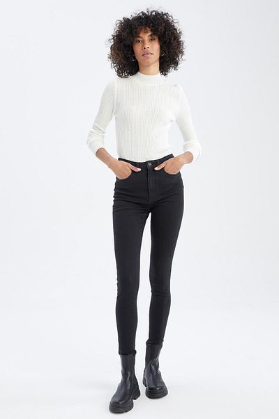 DeFacto Fitted Half Turtleneck Ribbed Sweater X7886az22wn
