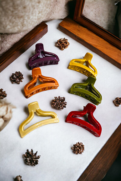 AYMETA TİCARET Üçgen Model 6 Adet Büyük Boy 7 Cm Mandal Toka