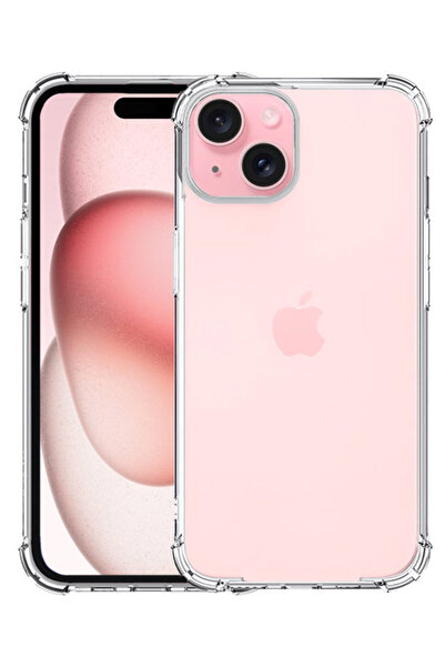 CaseArt Apple iPhone 15 Kapak Kamera Bölümü Açık Airbag Antishock Köşe Koruma...
