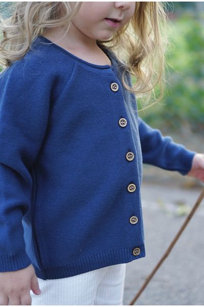 Vennusbaby 100% Cotton Buttoned Children's Knitwear Cardigan