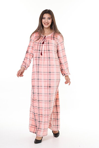 mervemoda K Women's Powder plus size velvet dress