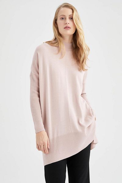 DeFacto Regular Fit Half Turtleneck Tunic