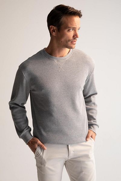 DeFacto Φούτερ Comfort Fit Crew Neck Basic