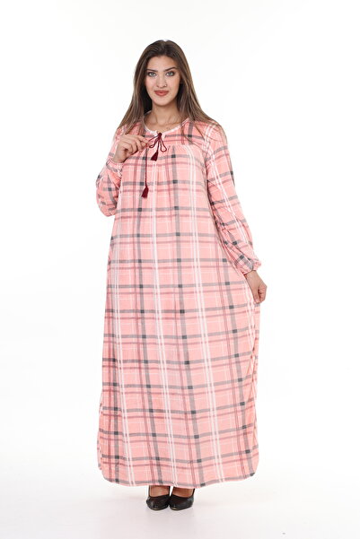 mervemoda K Women's Powder plus size velvet dress