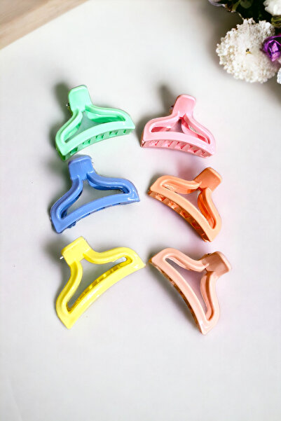 AYMETA TİCARET Τρίγωνο Μοντέλο 6 Τεμάχια Μεγάλο Μέγεθος 7 εκ. Πόρπη με μανταλάκι