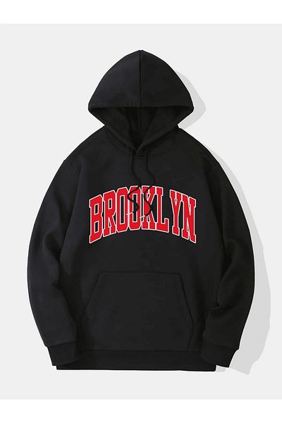 MAGORS SVART WEAR Hanorac cu mânecă lungă din bumbac imprimat Brooklyn